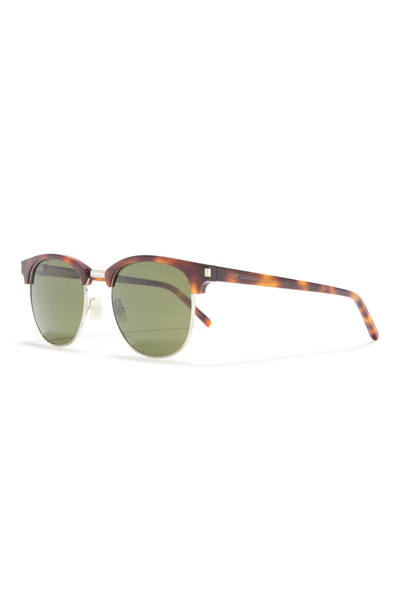 52mm Fashion Round Sunglasses, Alternate, color, AVANA AVANA GREEN