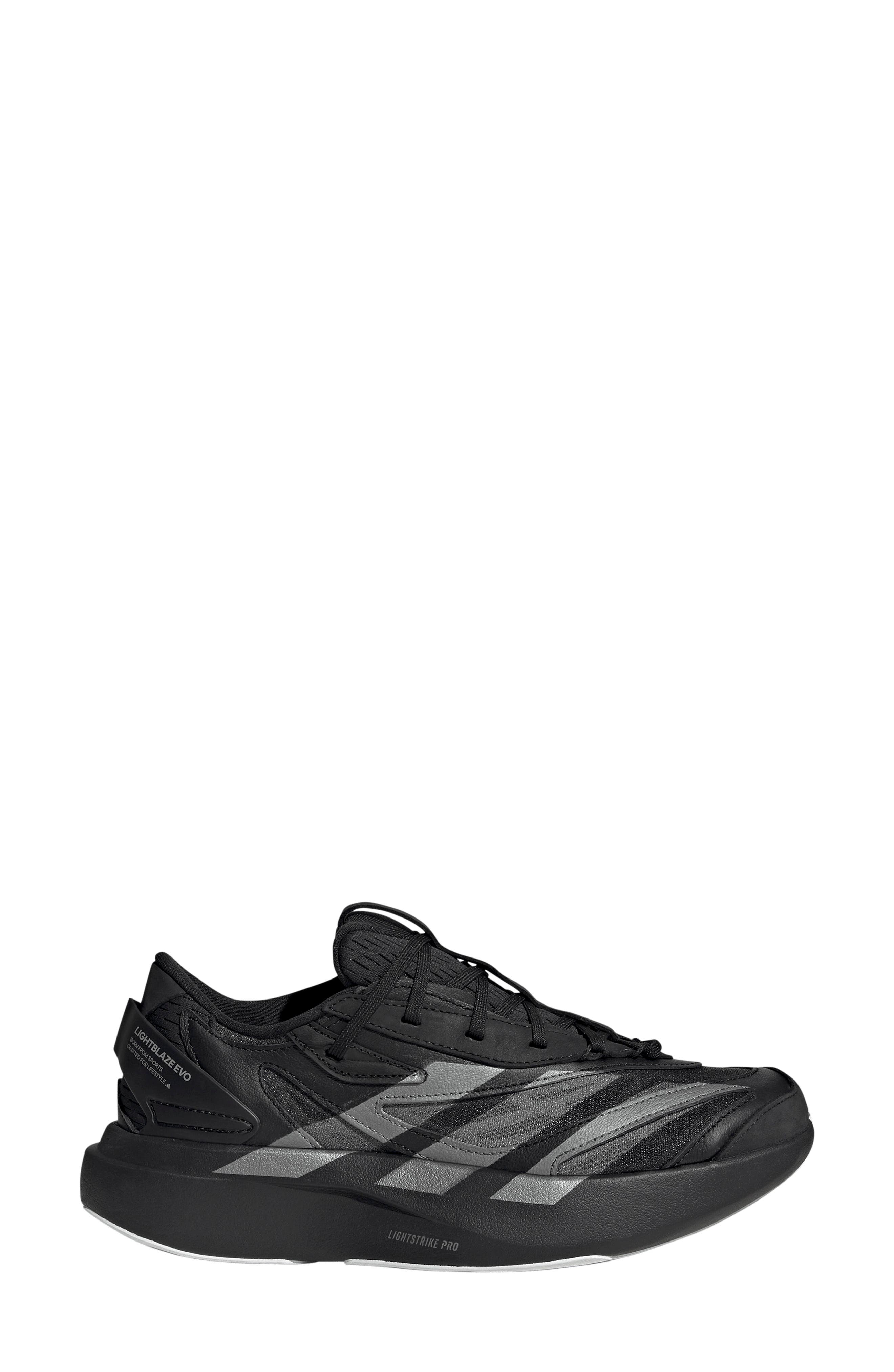 Lightblaze Evo Solid Sneaker, Alternate, color, BLACK/ IRON MET/ WHITE