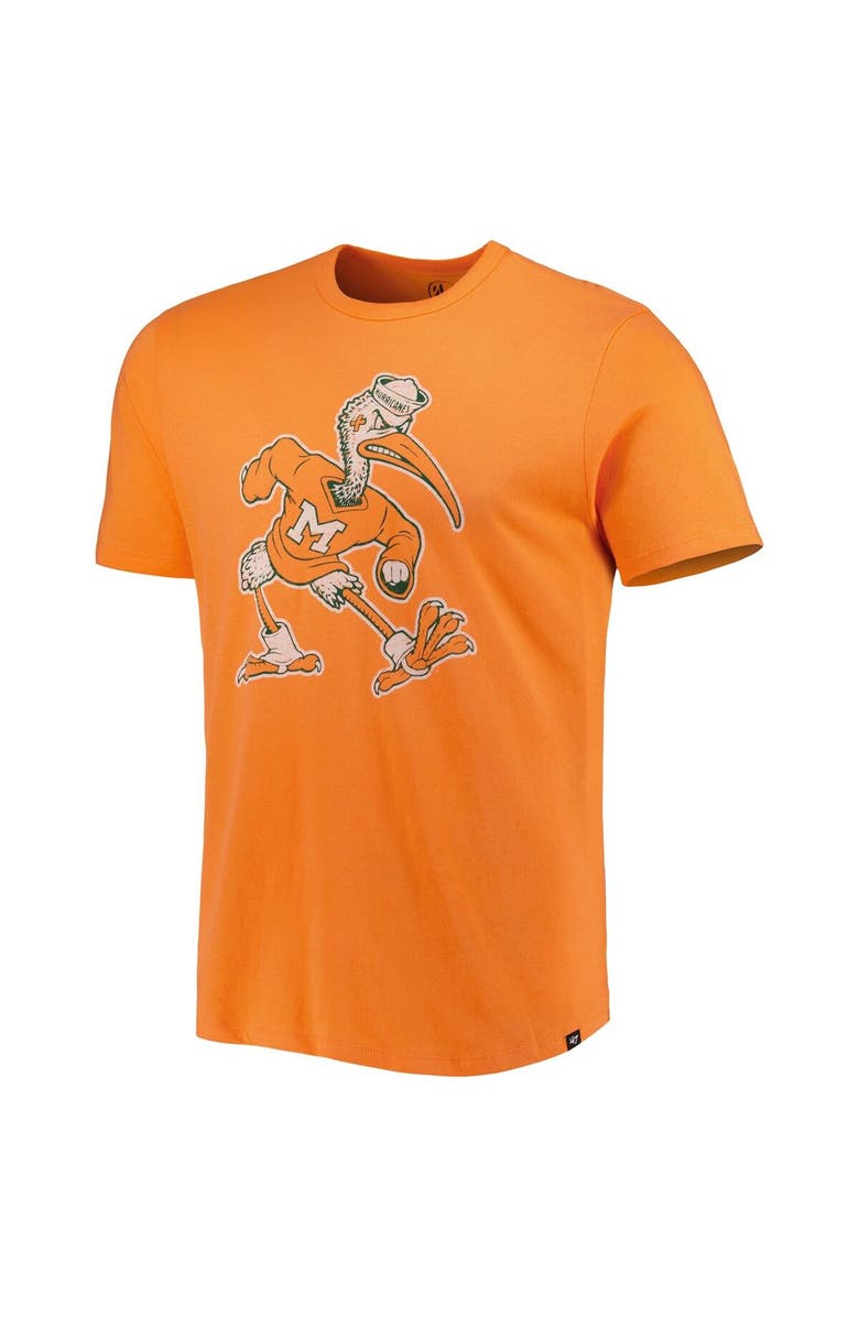 '47 Men's '47 Orange Miami Hurricanes Premier Franklin T-Shirt, Alternate, color,
