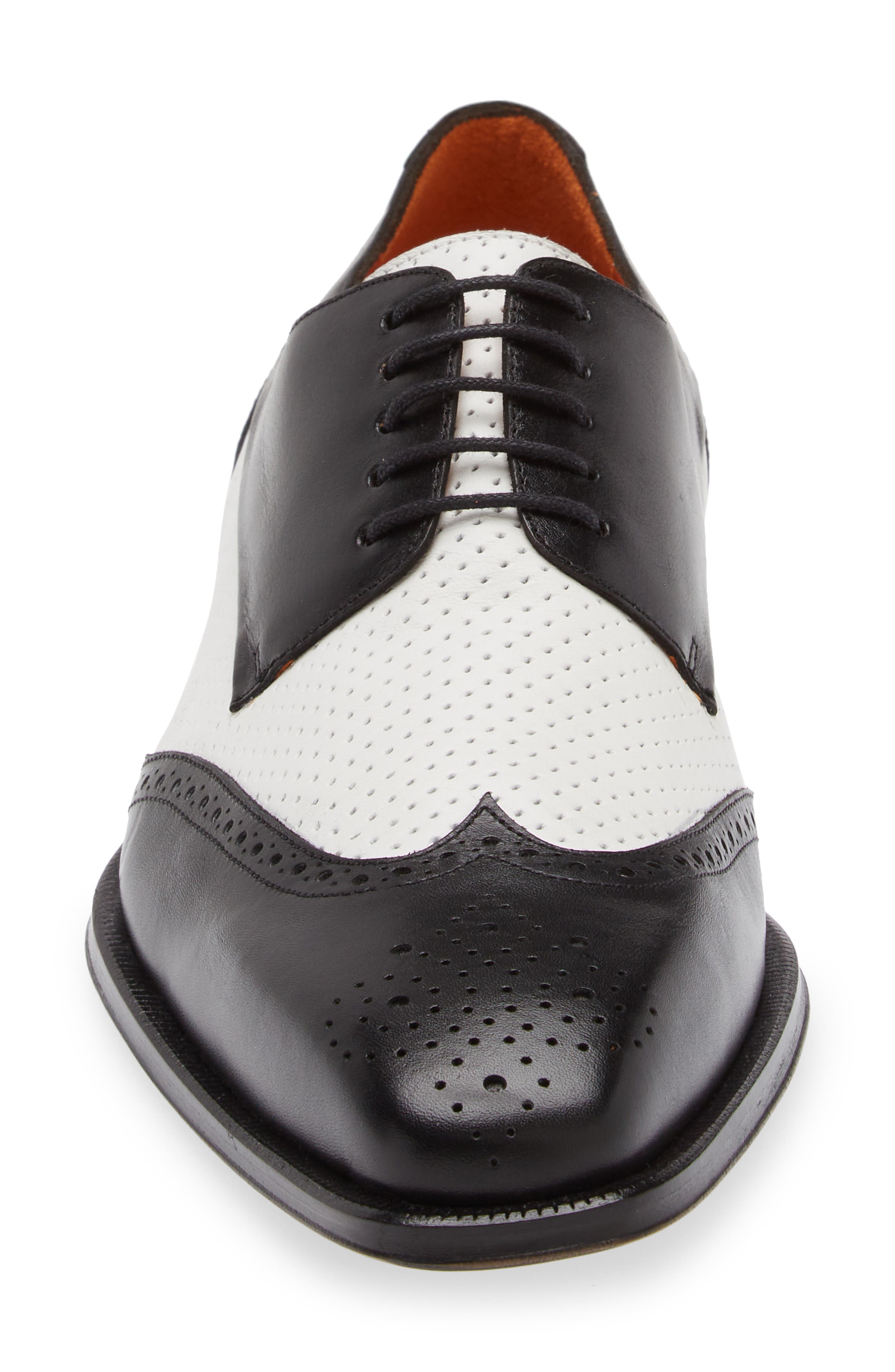 Mezlan Tuxedo Saddle Shoe, Alternate, color, 