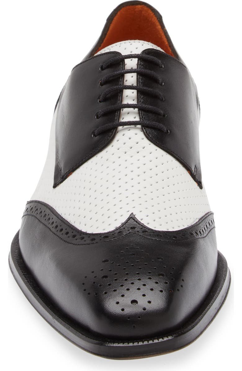Mezlan Tuxedo Saddle Shoe, Alternate, color,