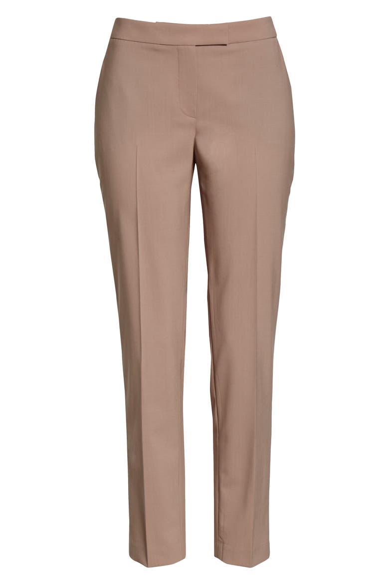 Clive Ankle Stretch Wool Trousers, Alternate, color, CINNAMON