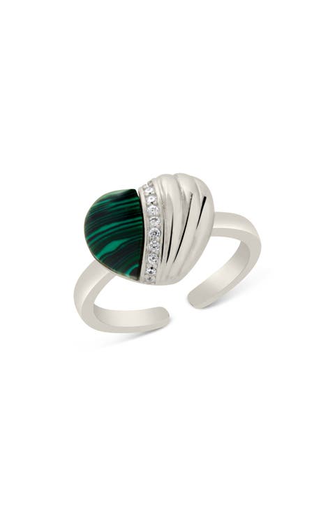 Hollis CZ Embellished Heart Ring