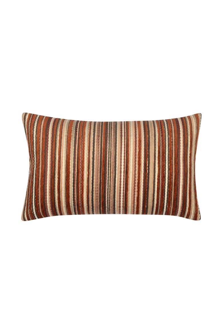 Plush Velvet Indoor & Outdoor Woven Accent Pillow, Main, color, Spice