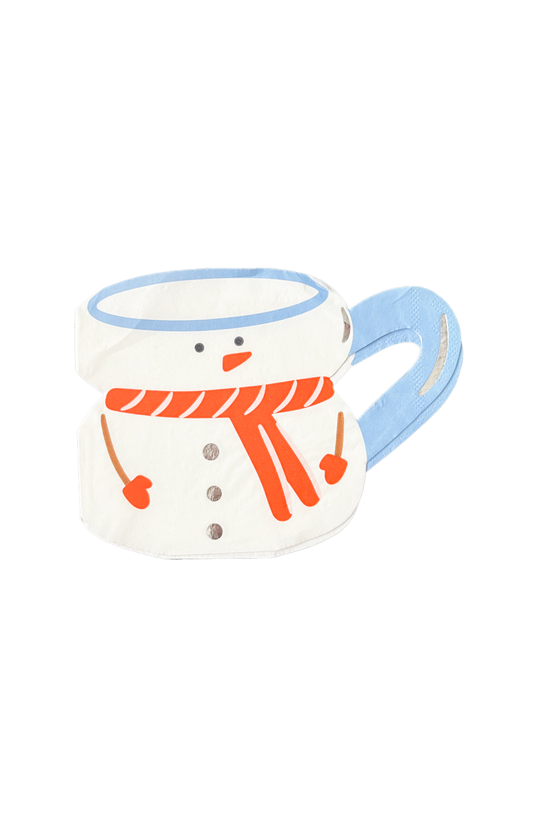 Daydream Society Baking Spirits Bright Snowman Mug Christmas Large Napkins, Main, color, Assorted Pre-Pack