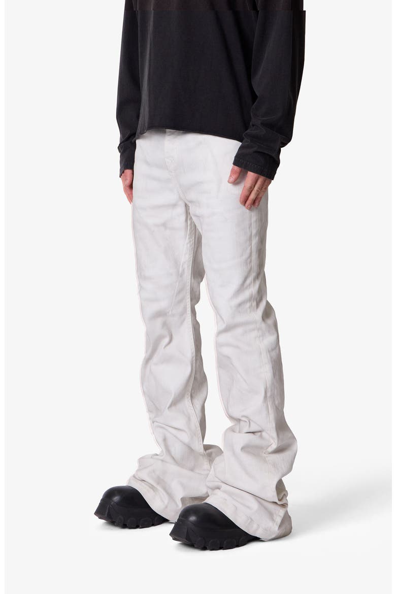Super Stacked Hem Jeans, Alternate, color, WHITE