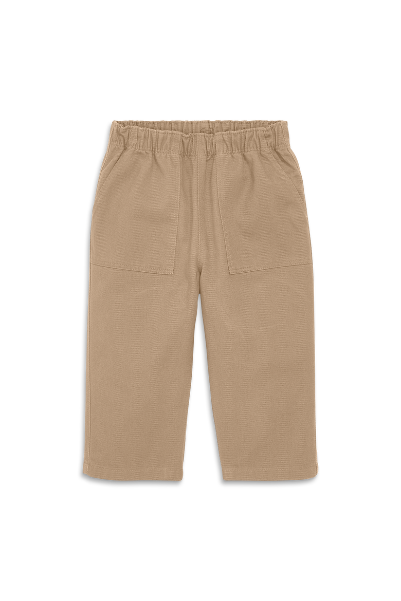 Baby Cotton Twill Pocket Pant, Main, color, Khaki