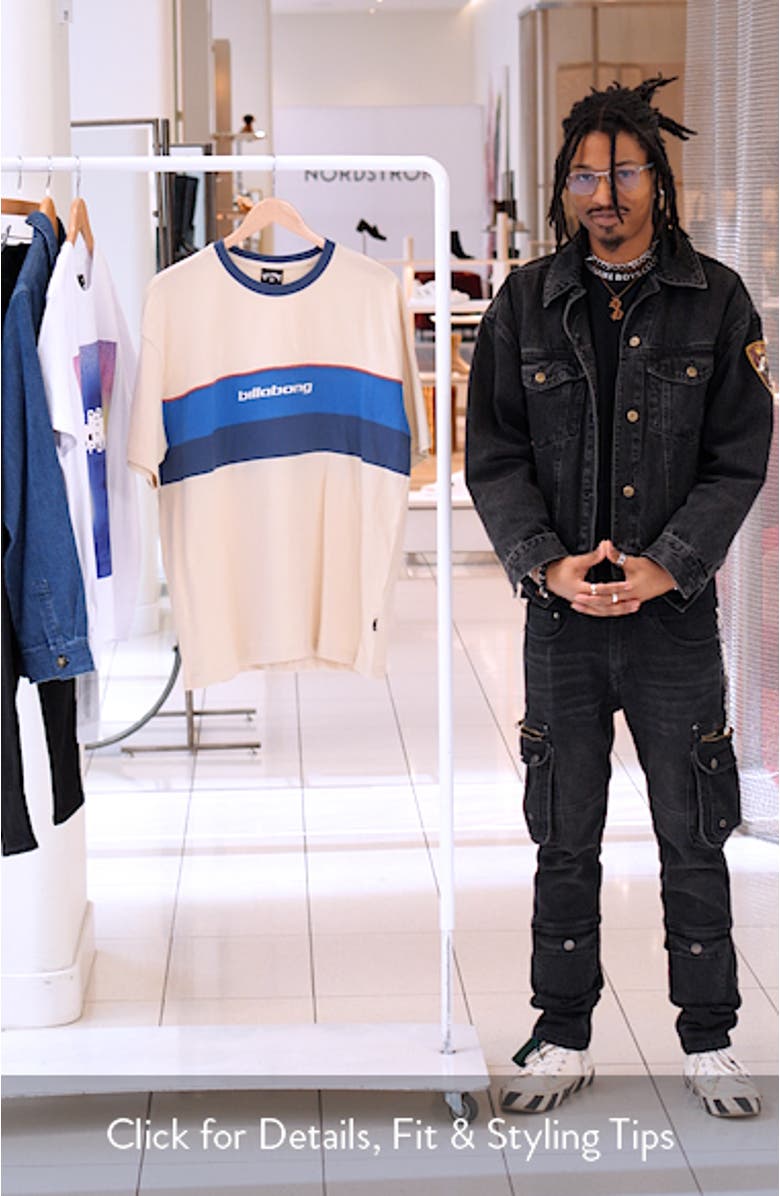 Simulator Chest Stripe Cotton T-Shirt, sales video thumbnail