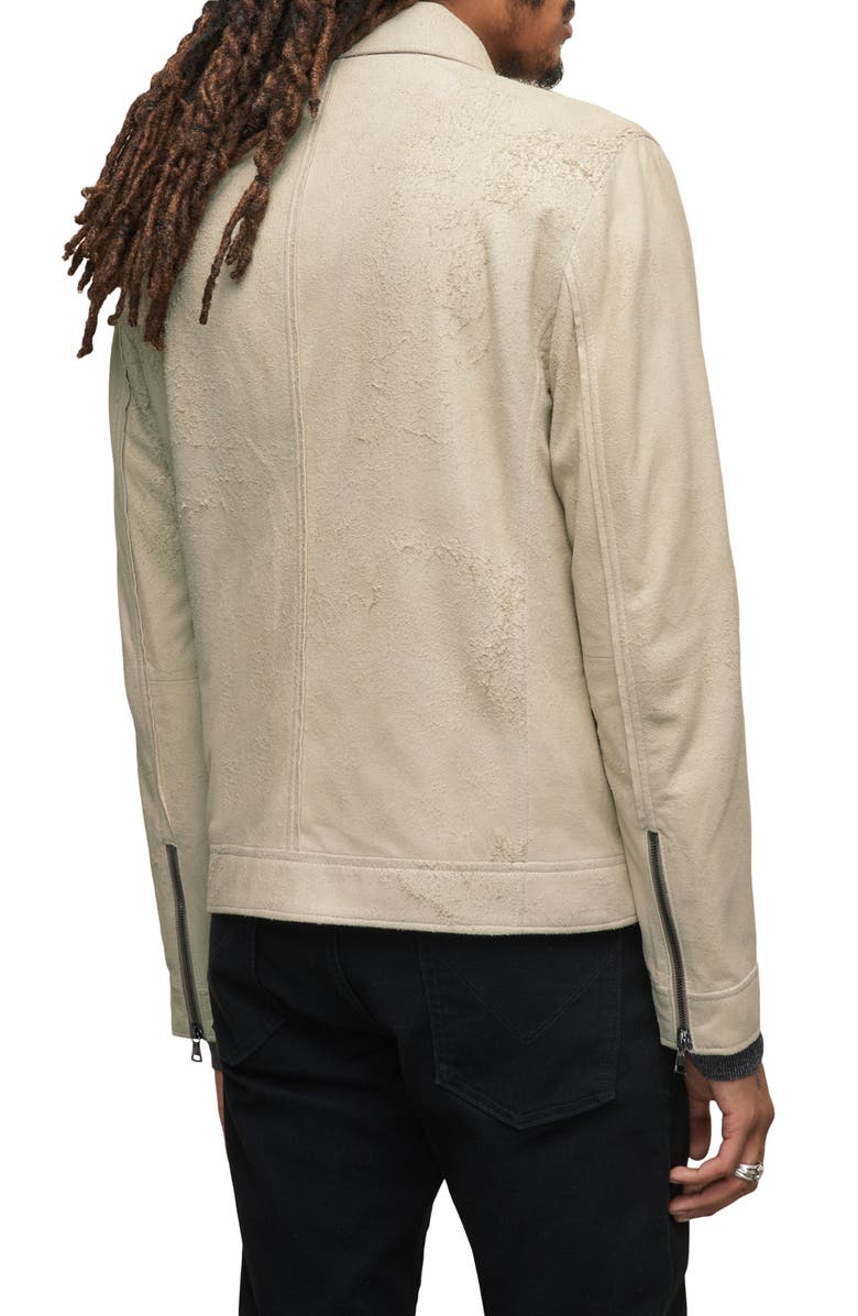 John Varvatos Slim Fit Leather Jacket, Alternate, color,