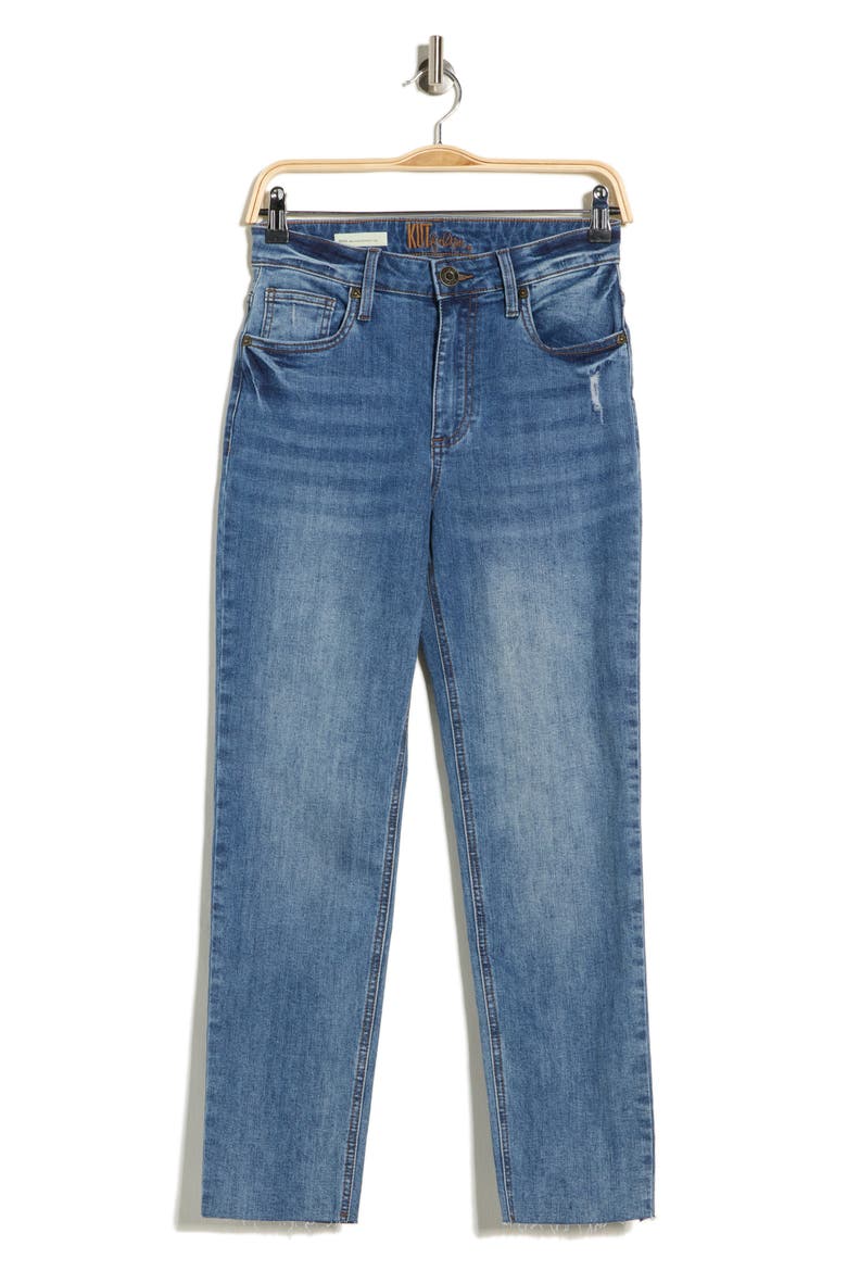 Rena High Waist Straight Leg Jeans, Alternate, color, MAPLE