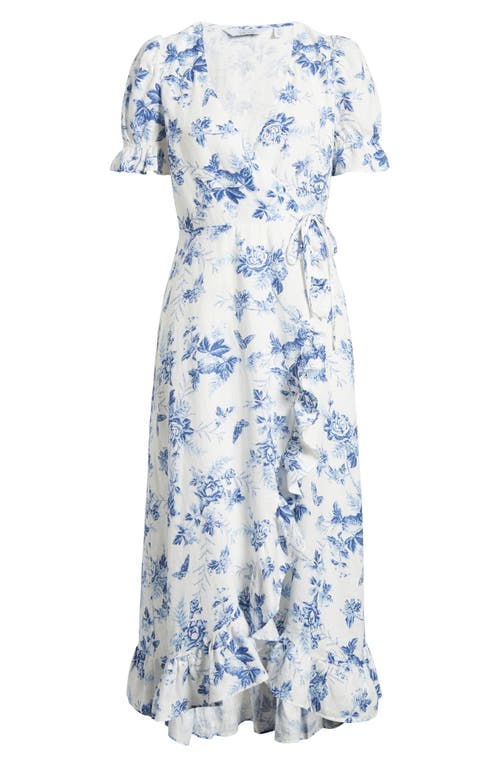 & OTHER STORIES & OTHER STORIES FLORAL LINEN WRAP DRESS