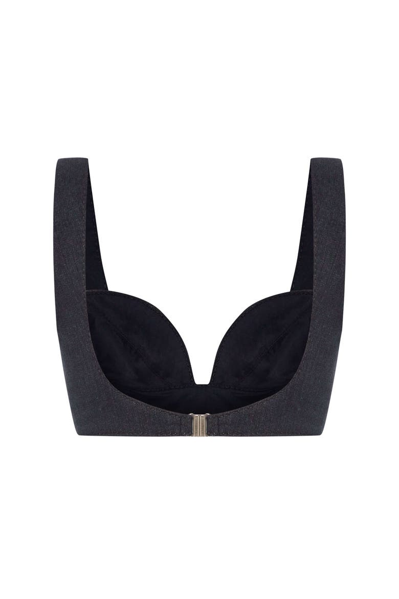 Dreams Denim Crop Top, Alternate, color, Blue