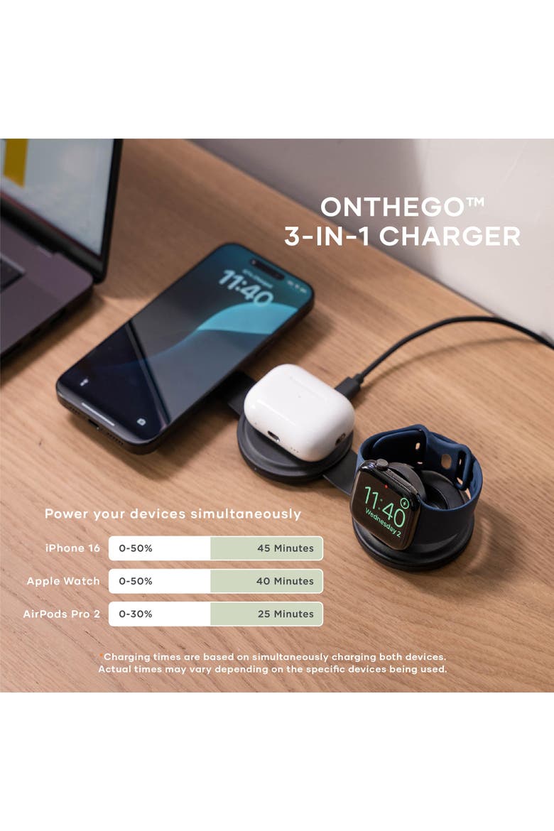 OntheGo 3 in 1 Charger, Alternate, color, Black