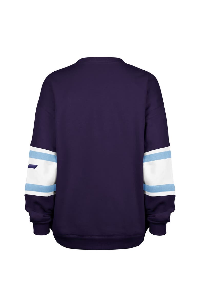 '47 Women's '47 Purple Utah Jazz 2024/25 City Edition Steadfast Paneled Pullover Sweatshirt, Alternate, color, 