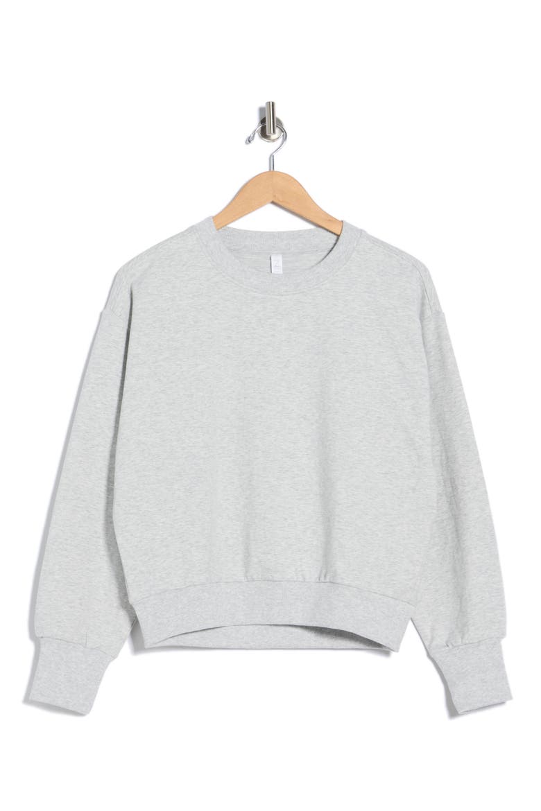 Relay Terry Crewneck Sweatshirt, Alternate, color, GREY LIGHT HEATHER