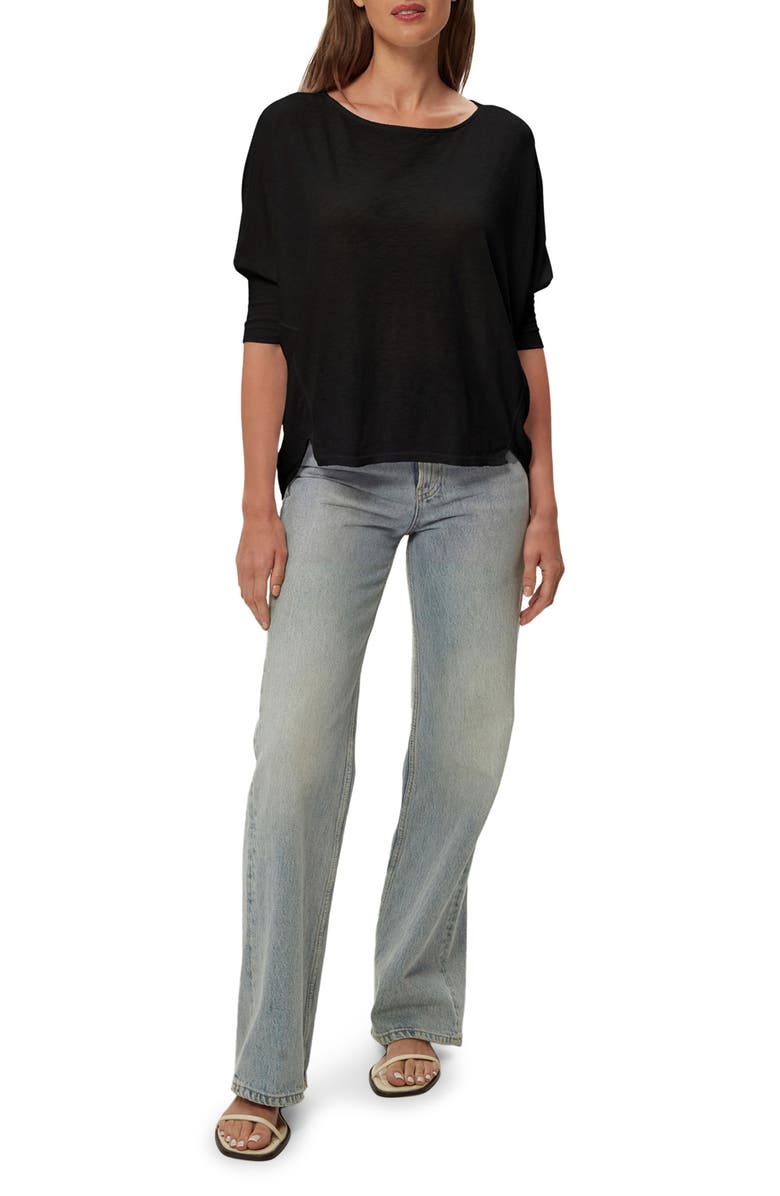 Michael Stars Selma Dolman Sleeve T-Shirt, Alternate, color, Black