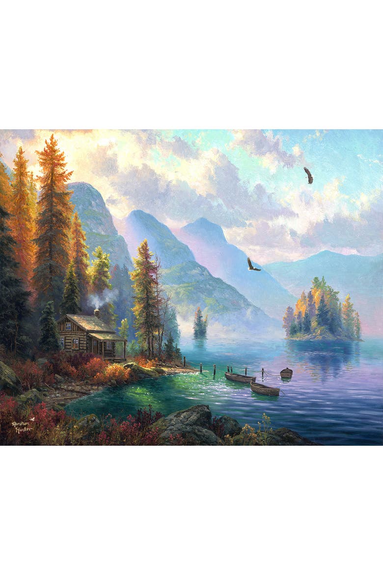 Eagle Lake Landing 1000 piece Jigsaw Puzzle for Adults, Alternate, color, Multicolor