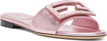 ★関税込み★ FENDI Baguette Sliders Fendi Baguette Leather Sandals | Saks Fifth Avenue