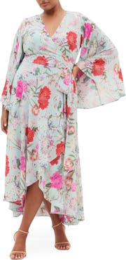 City Chic Sienna Wrap Maxi Dress