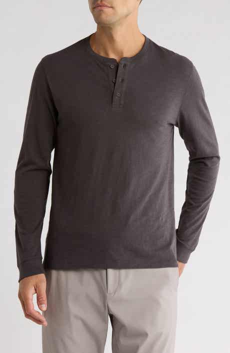 Vince Long Sleeve Henley T-Shirt