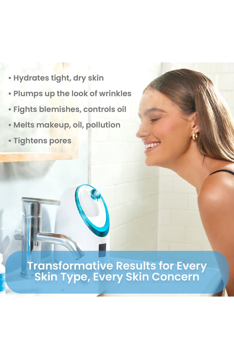 PURE DAILY CARE NanoSteamer Luxe Ionic Facial Steamer & Extractor Kit, Alternate, color, 