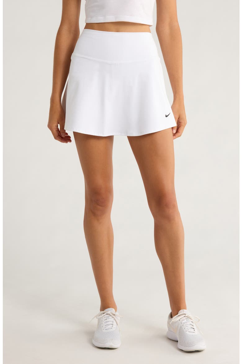 One Dri-FIT Skirt, Main, color, 100 WHITE/BLACK