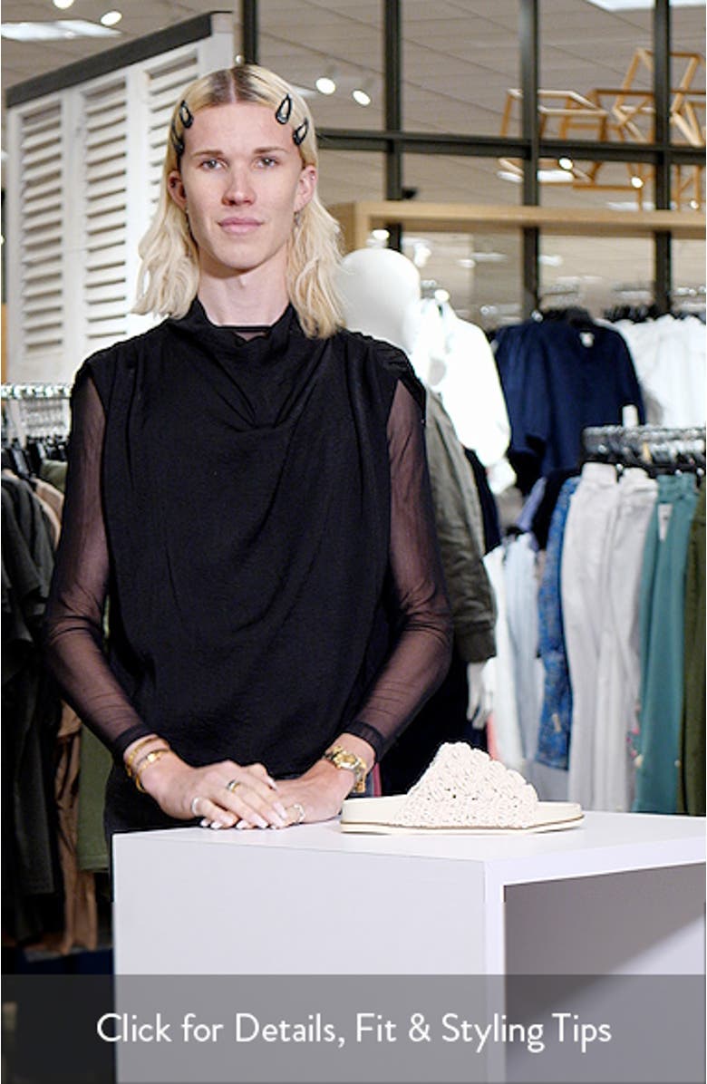 Squish Knotted Platform Slide Sandal, sales video thumbnail