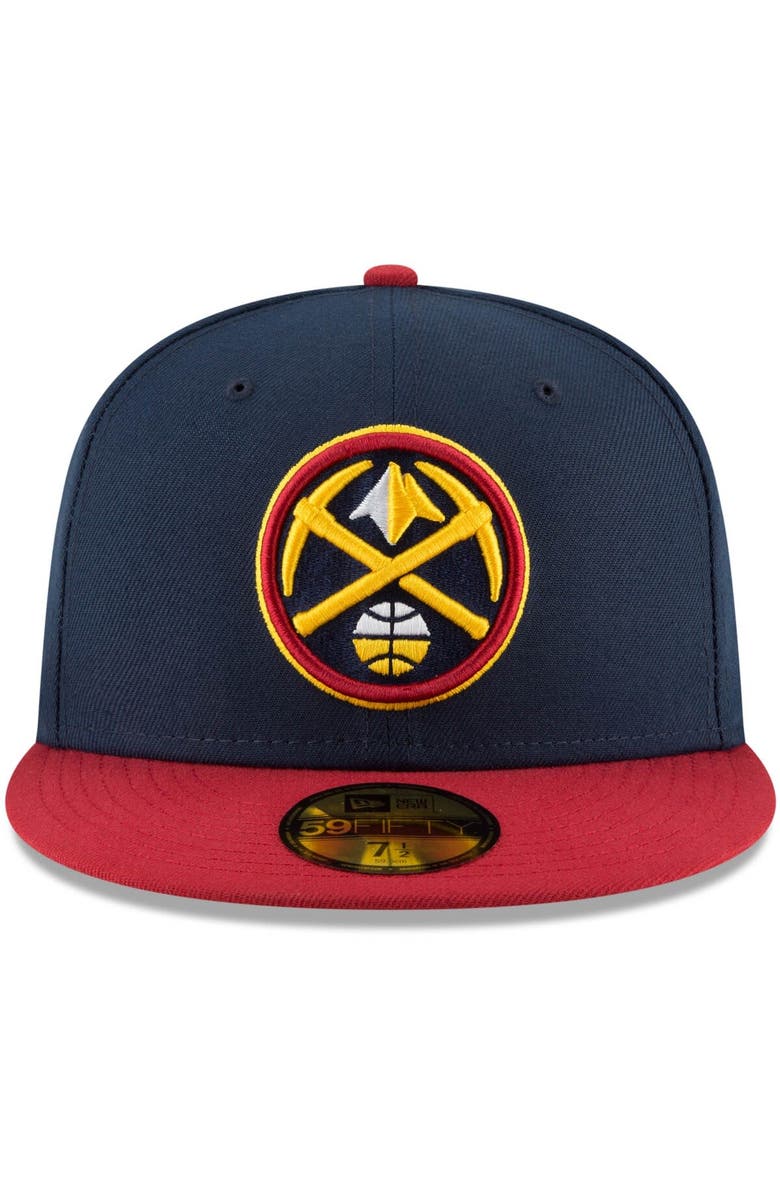 New Era Men's New Era Navy/Red Denver Nuggets 2-Tone 59FIFTY Fitted Hat, Alternate, color, Navy
