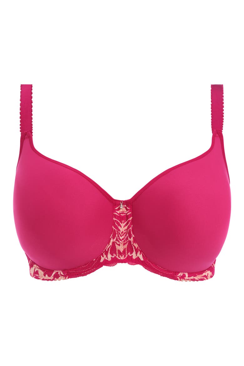 Emmaline Underwire Molded Spacer Foam Bra, Alternate, color, CERISE