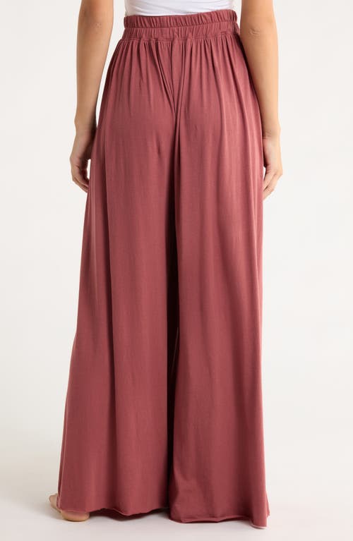 Lunya Organic Pima Wide Leg Lounge Pants In Pink