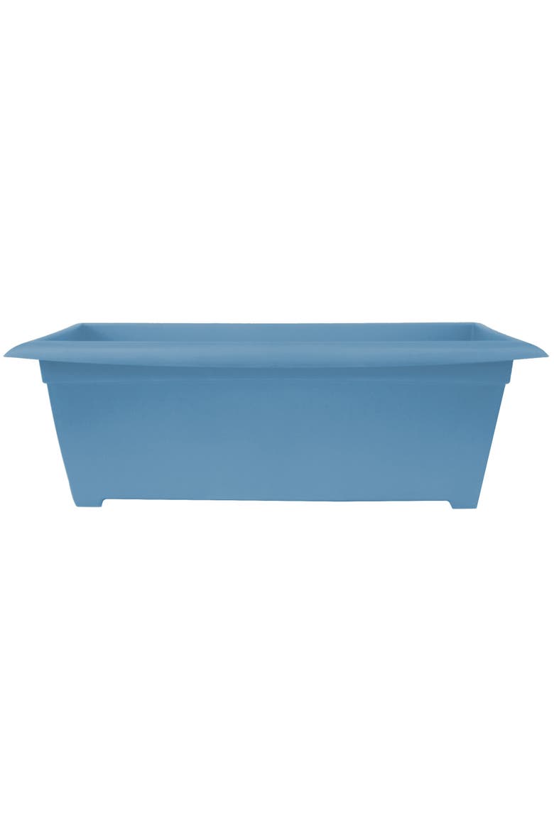Dayton Large Window Deck Box Planter 27 Inch Blue, Main, color, Blue