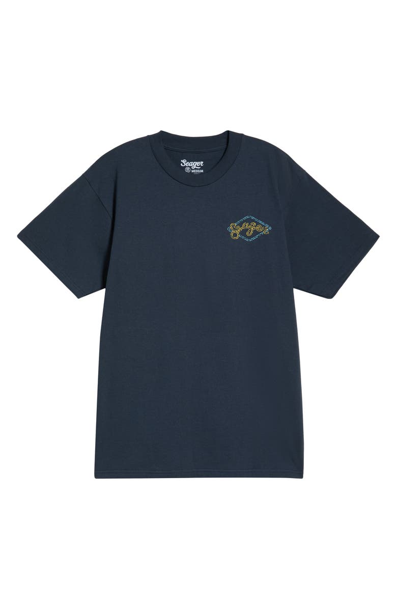 Seager Co Honky Tonk Cotton Graphic T-Shirt, Main, color, Navy