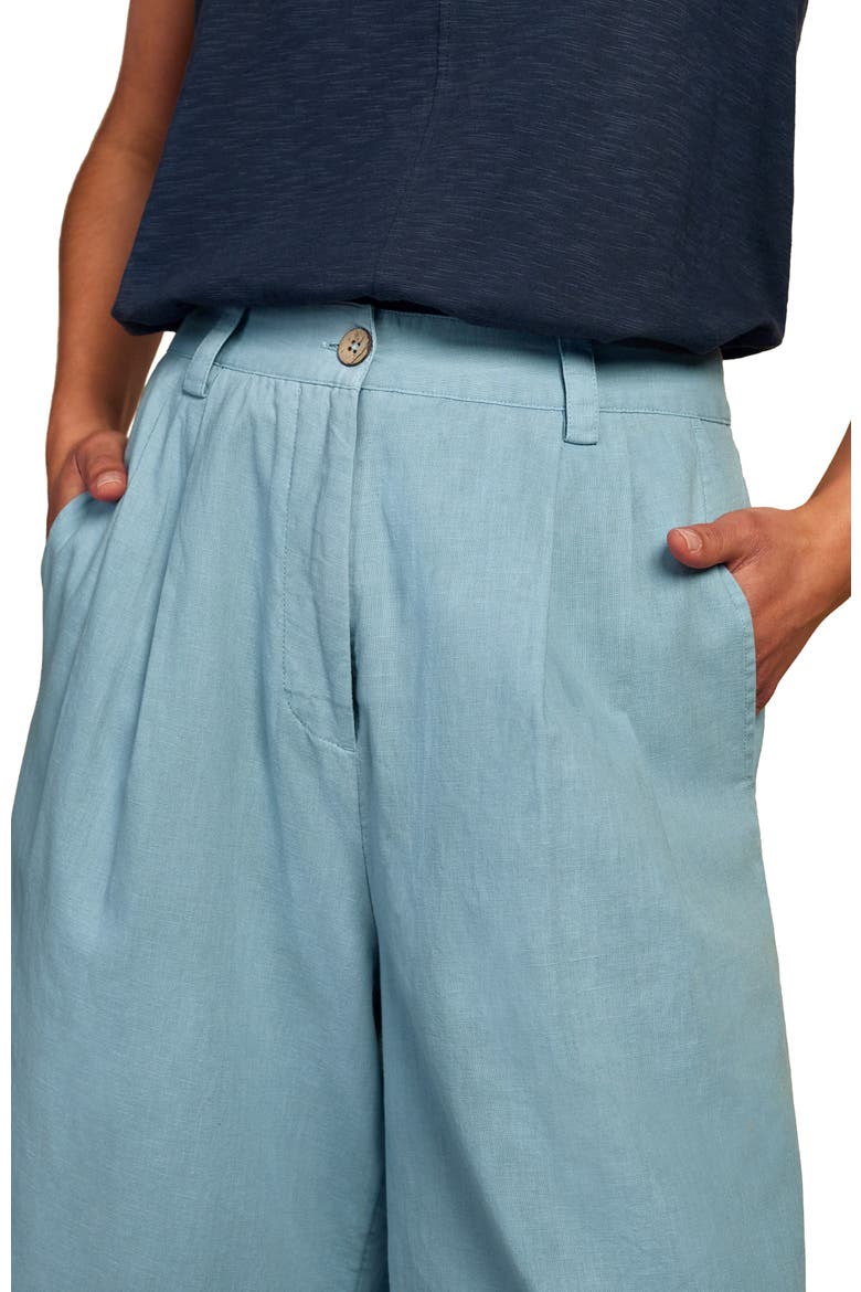 Pleat Front Crop Pants, Alternate, color, Chalk Blue