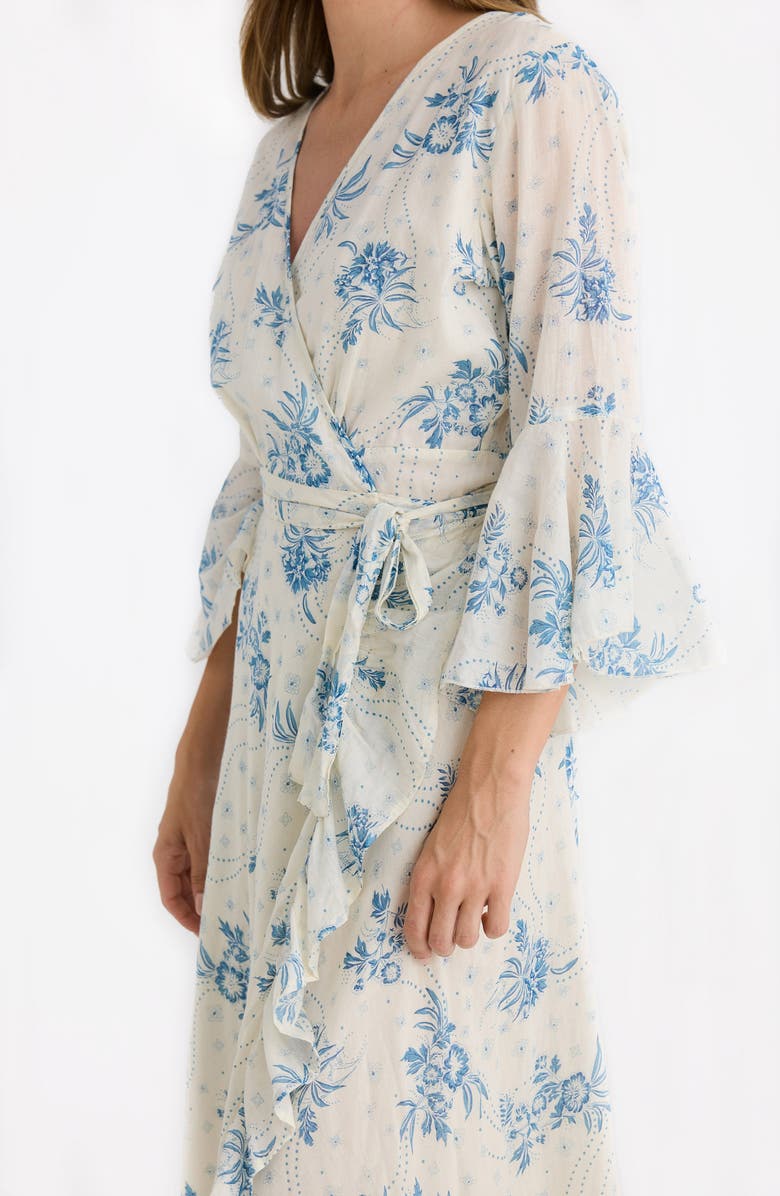 Talisman the Label Carly Print Wrap Maxi Dress, Alternate, color,