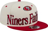 New Era Men's New Era Cream San Francisco 49ers Oversized Slogan 9FIFTY Snapback Hat