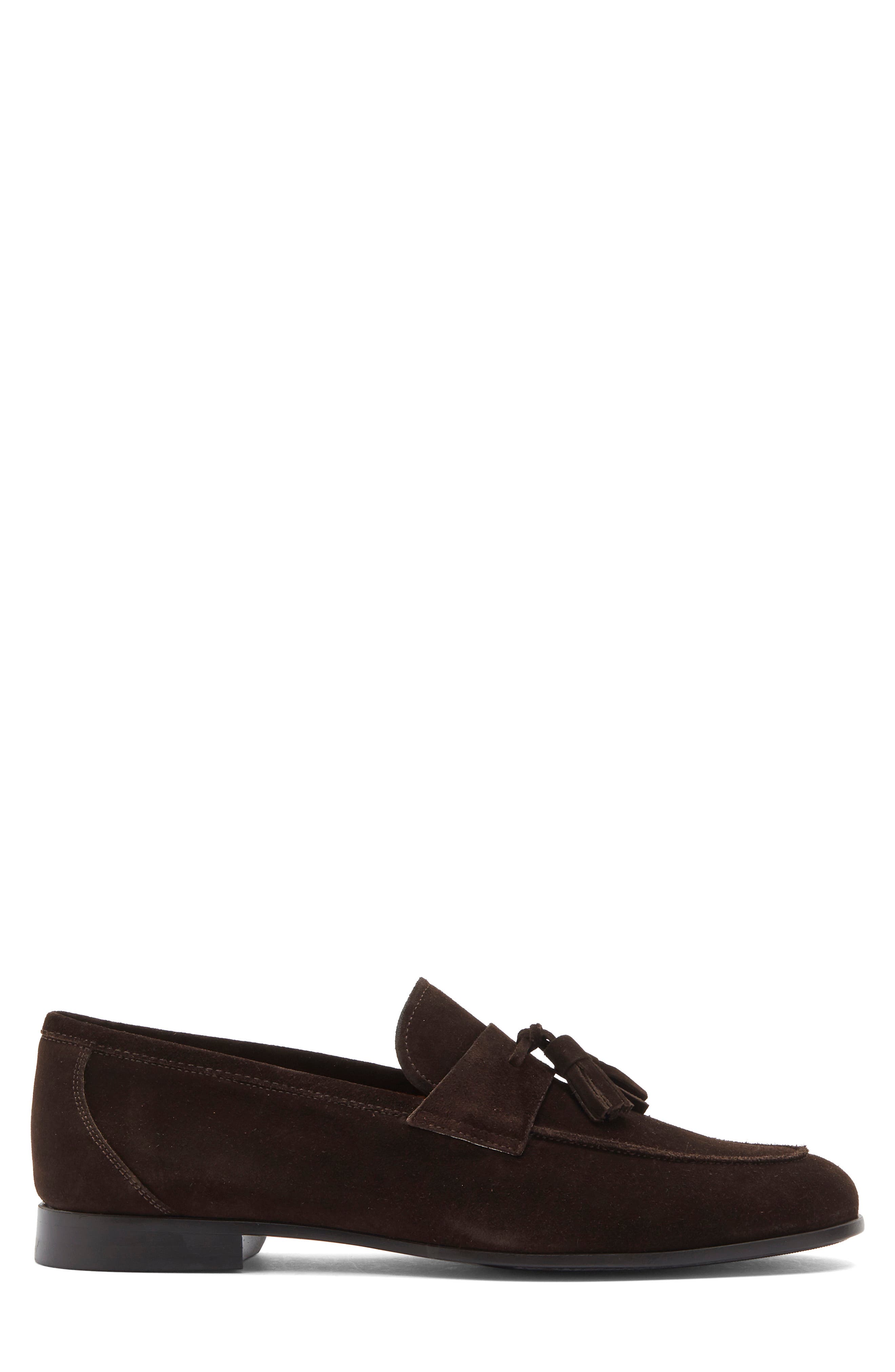 Tavarez Tassel Loafer, Alternate, color, BROWN SUEDE