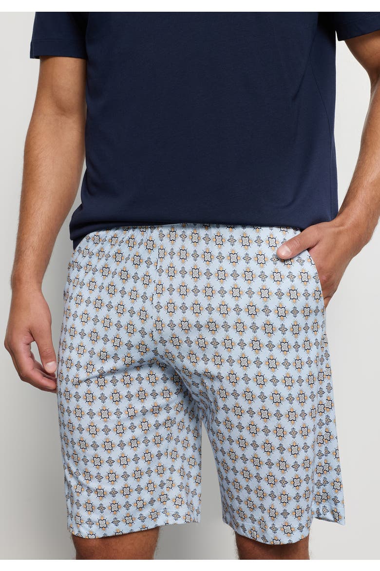 Night And Day Cotton and TENCEL Crew Neck Pajama Set, Alternate, color, Pumpkin Ornaments