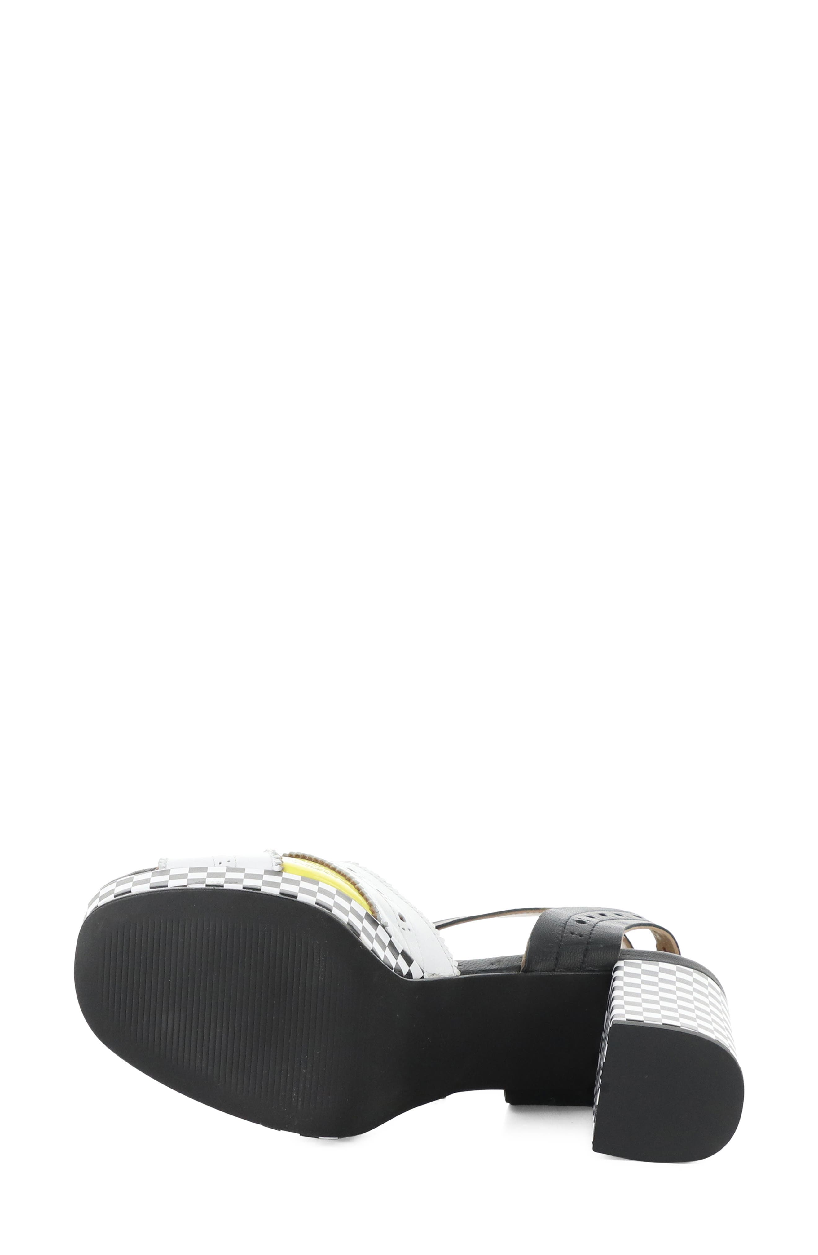 Fly London Eban Ankle Strap Platform Sandal, Alternate, color, White Multi