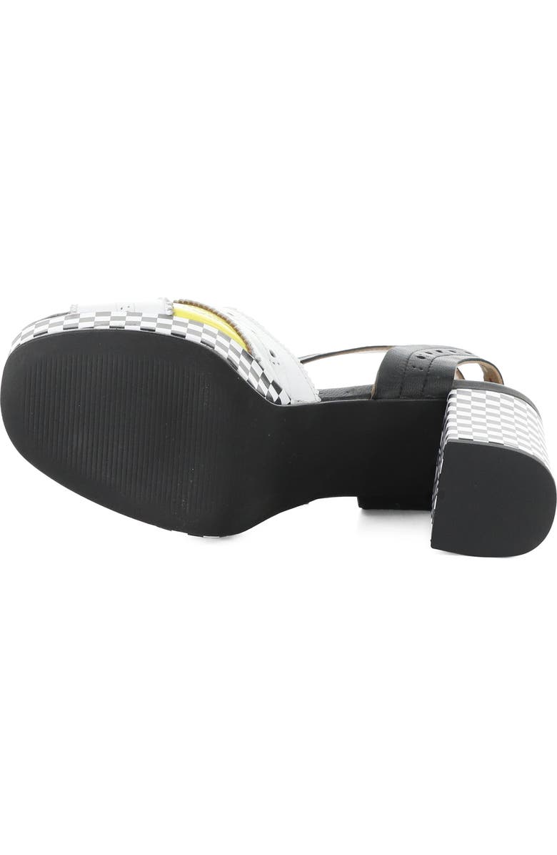 Fly London Eban Ankle Strap Platform Sandal, Alternate, color, White Multi