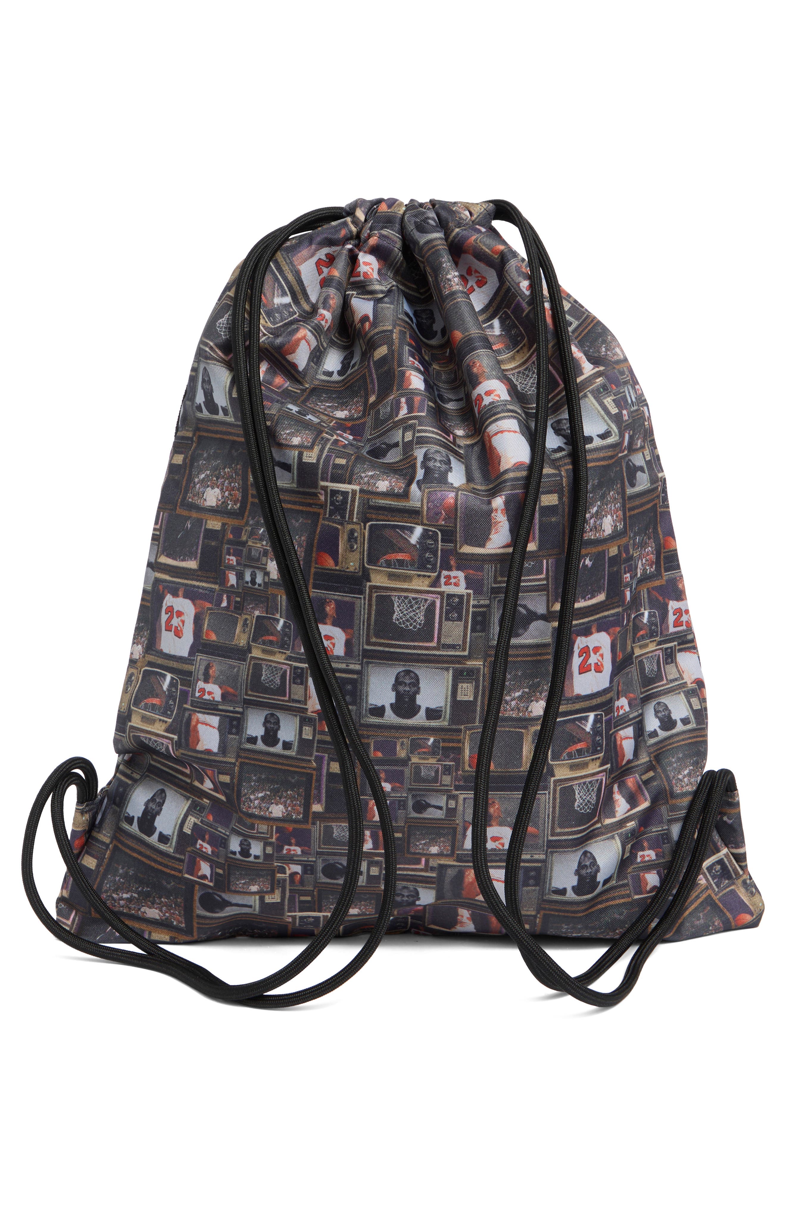 Jordan Kids' Jersey Gym Sack, Alternate, color, Black/ Multi