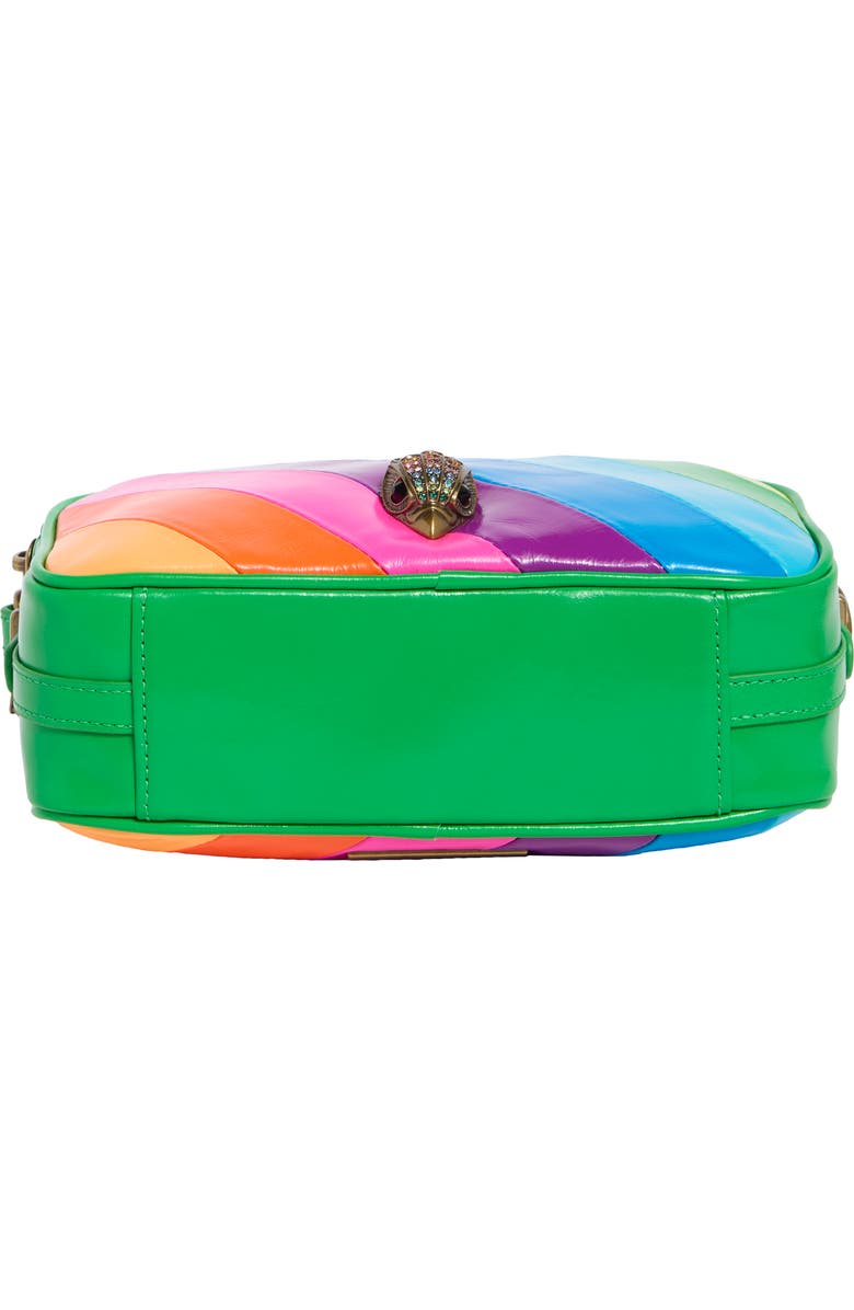 Kurt Geiger London Kensington Leather Camera Bag, Alternate, color, Green Multi
