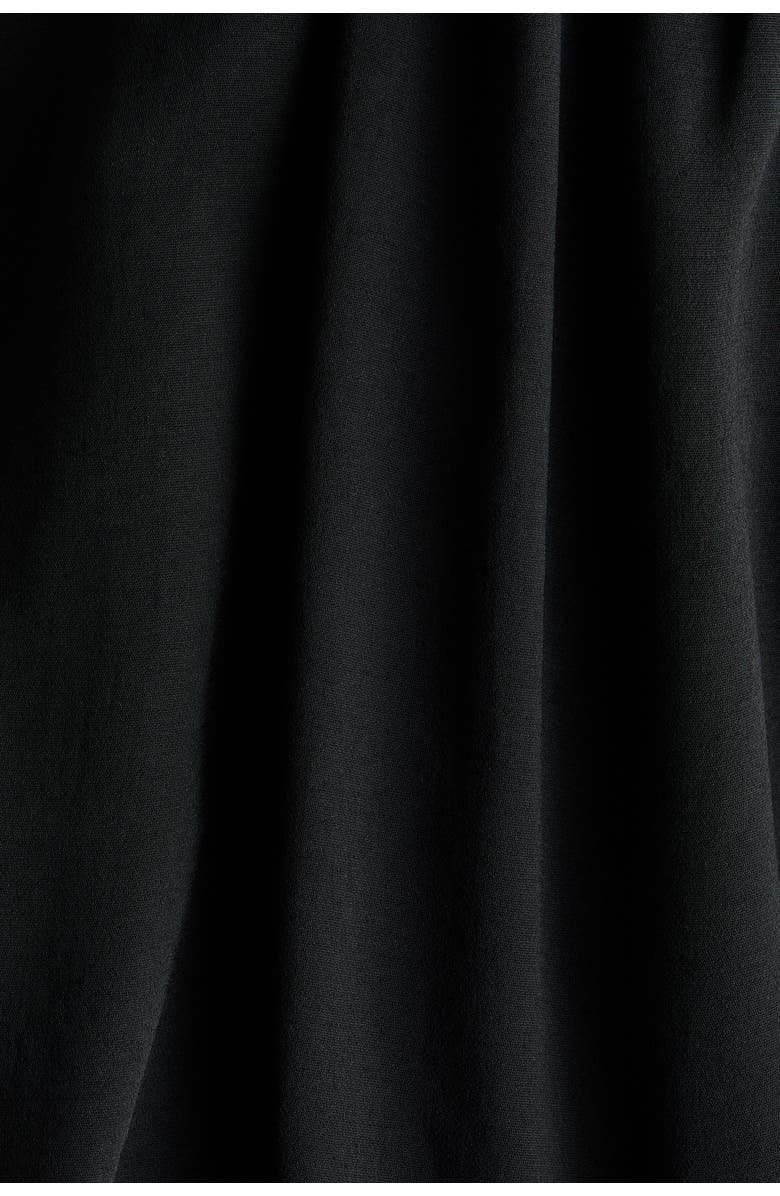 H&M Bubble-hem Skirt, Alternate, color, Black