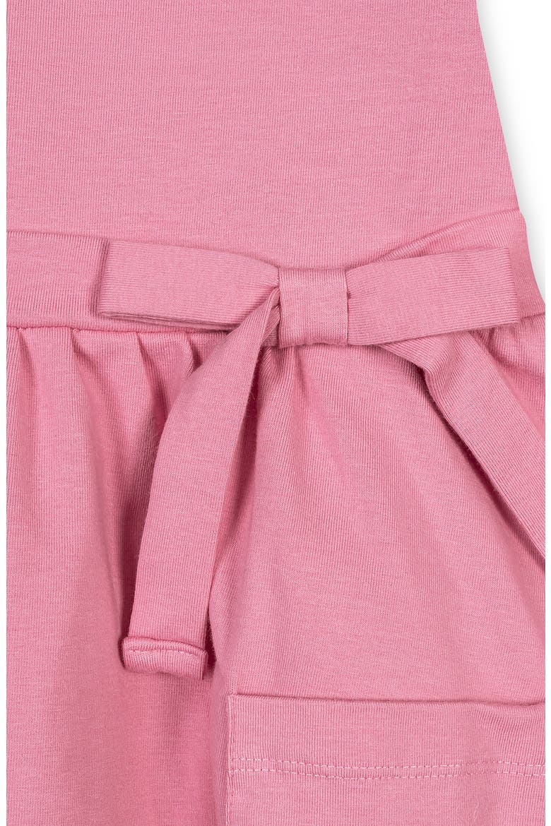 Kids' Organic Ruffle Neck Knit Skater Dress, Alternate, color, Rose Pink