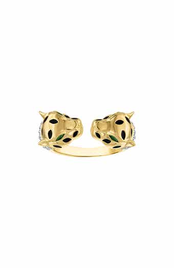 FZN Leopard Cubic Zirconia Cocktail Ring