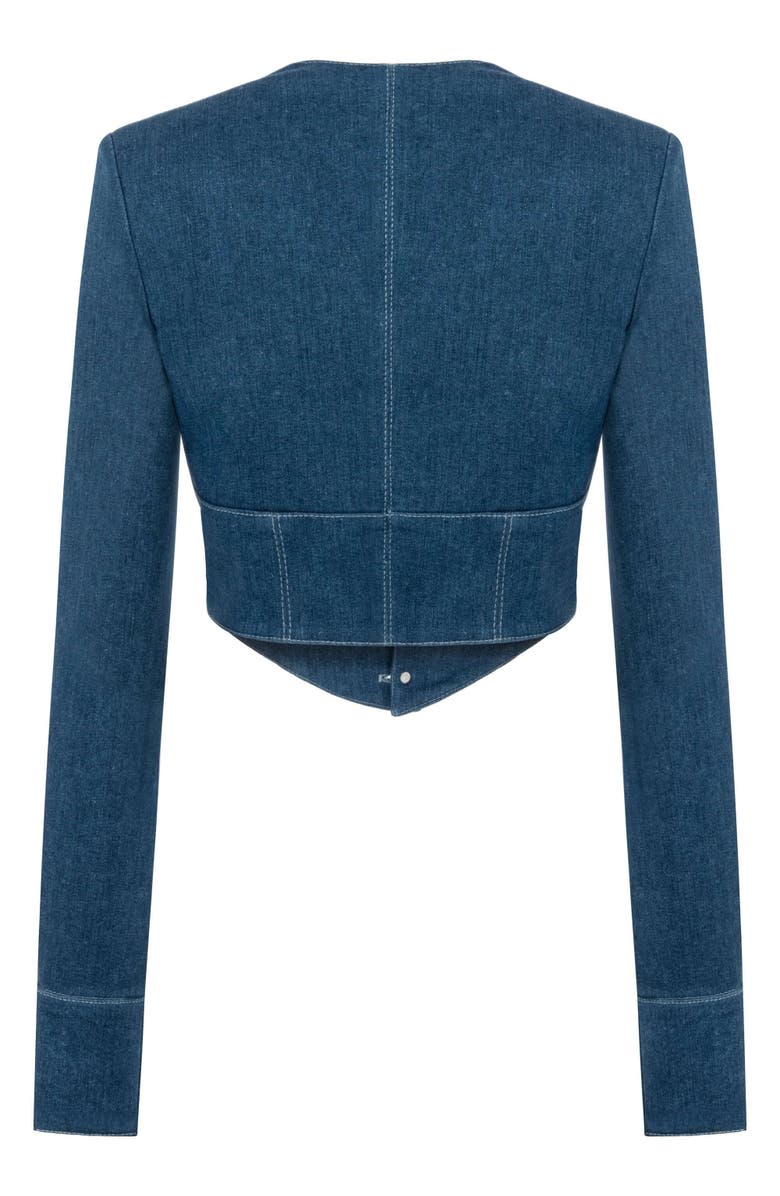 Jendue US Jendue Women's Myla Corset Denim Top - Stylish & Structured, Alternate, color, Blue