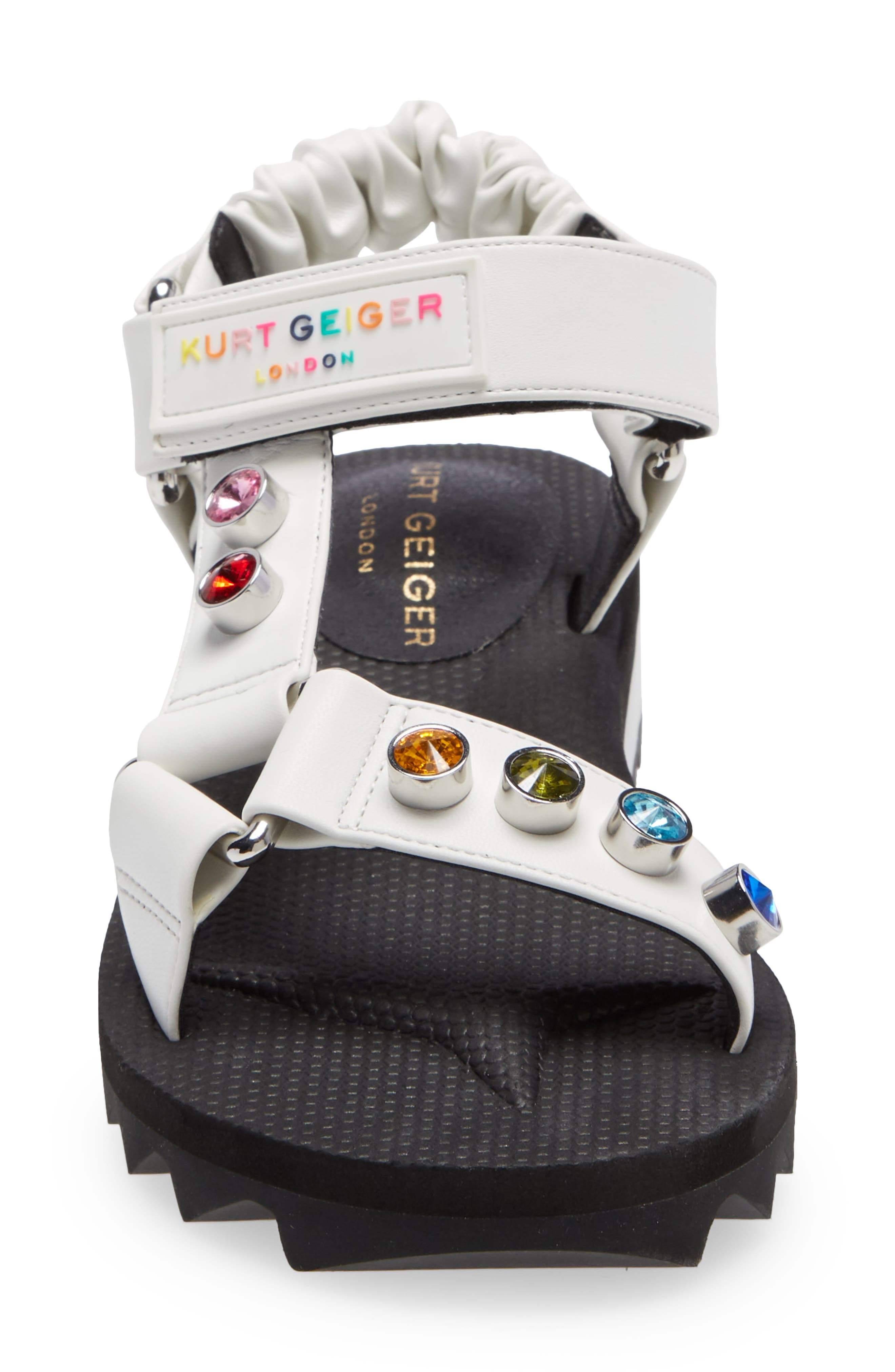 Orion Platform Sandal, Alternate, color, WHITE