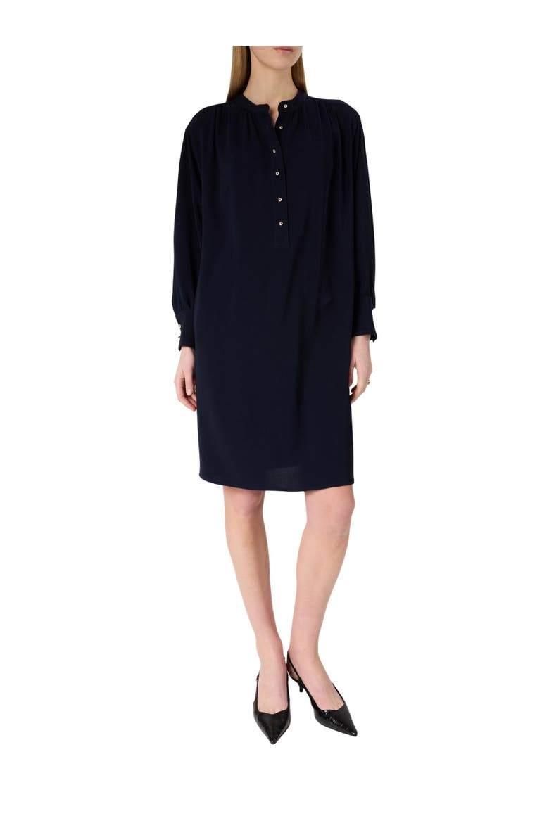 Rosine Belted Shirt Dress, Alternate, color, Navy Blue