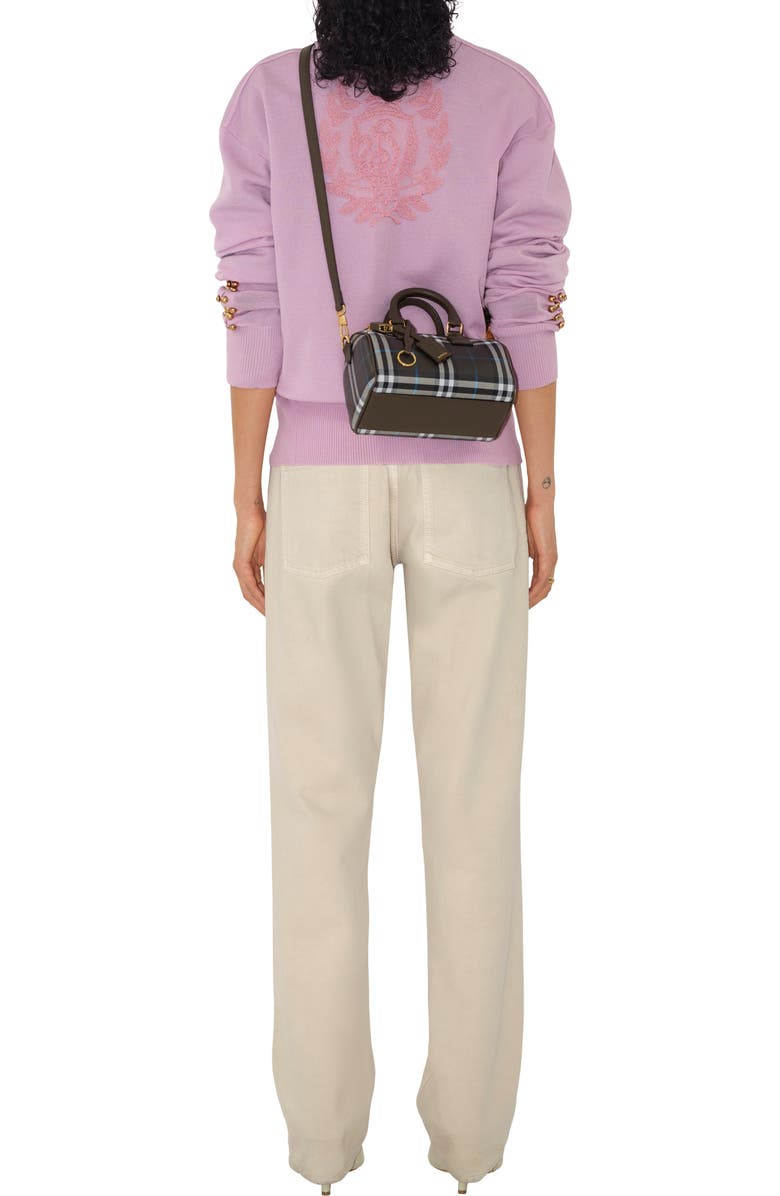 Burberry Mini Check Bowling Bag, Alternate, color,