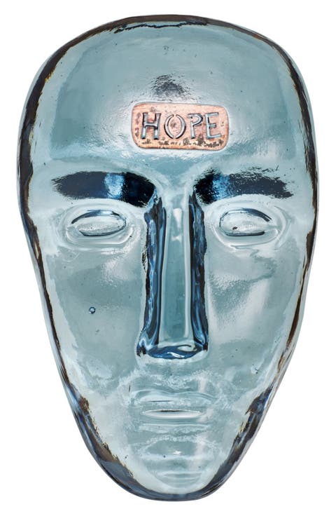Companion Hope Glass Mask Sculpture