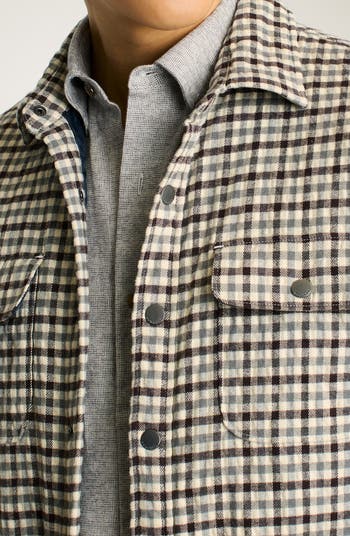 ThCreasa Mens Plaid Flannel Shirt Jacket with Hand Pockets